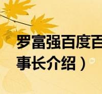 罗富强百度百科(罗冰-富海集团有限公司董事长介绍)