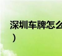 深圳车牌怎么申请延期(深圳车牌怎么出租?