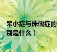 呆小症与侏儒症的区别点是有无(呆小症和侏儒症的主要区别是什么)