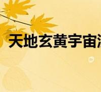 天地玄黄宇宙洪荒日月盈昃辰宿列张怎么读2022-09-12综合关于天地玄黄