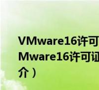vmware16许可证密钥匙破解版 32/64位 吾爱破解版(vmware16许可证密钥