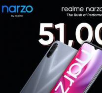 Realme Narzo 20系列的总销售额突破23万