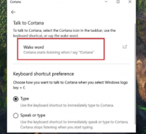 Windows中最新版本的Cortana已经重新启用了唤醒词