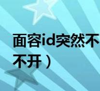 面容id突然不可用一直转圈（面容id一直转圈不开）