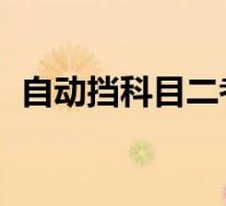 自动挡科目二考试减少为4项 具体是啥情况