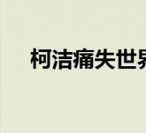 柯洁痛失世界棋王赛冠军 具体是啥情况
