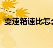 变速箱速比怎么算快(变速箱速比怎么算?)