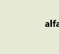 alfa(romeo什么车)
