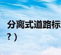 分离式道路标志符号(分离式道路标志是什么?)