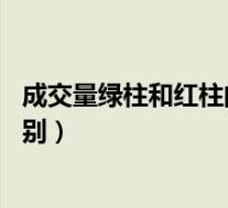 成交量绿柱和红柱的区别(成交量怎么看 红柱和绿柱有啥区别)