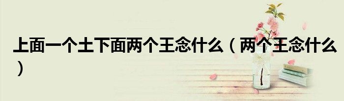 梦幻的一个王一个月念什么的插图