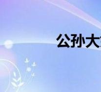 公孙大娘叫什么(公孙大娘)
