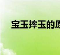 宝玉摔玉的原因和性格特征(宝玉摔玉)
