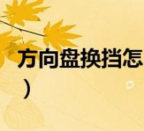 方向盘换挡怎么使用技巧(方向盘换挡怎么用)