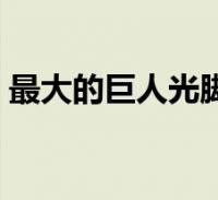 最大的巨人光脚踩死小人(巨人赤脚踩小人)