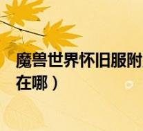 魔兽世界怀旧服附魔大师在哪刷(魔兽世界怀旧服附魔大师在哪)