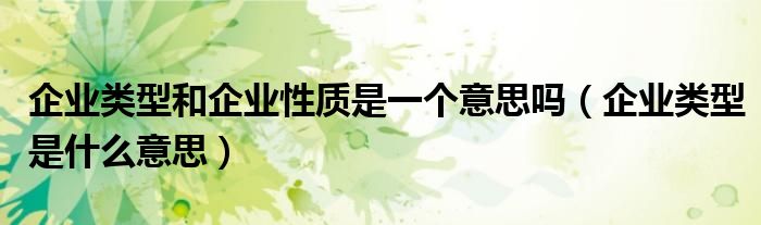 不同类型企业成功解码