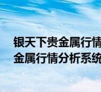 银天下贵金属行情分析系统 V6.0.0 官方最新版(银天下贵金属行情分析系统 V6.0.0 官方最新版功能简介)