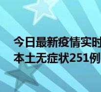 今日最新疫情实时消息 黑龙江11月10日新增本土确诊9例、本土无症状251例，其中绥化市235例
