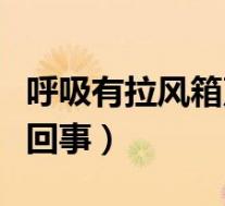 呼吸有拉风箱声（喘气有拉风箱的声音是怎么回事）