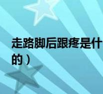 走路脚后跟疼是什么原因引起的（脚后跟疼是什么原因引起的）