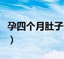 孕四个月肚子多大才正常（孕四个月肚子多大）