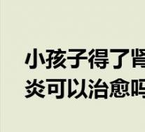 小孩子得了肾炎能治好吗(肾炎能治好吗 肾炎可以治愈吗)