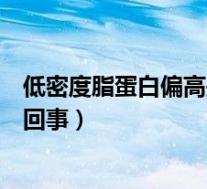 低密度脂蛋白偏高是怎么回事啊（低密度脂蛋白偏高是怎么回事）