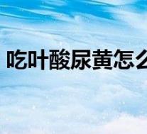 吃叶酸尿黄怎么回事（新生儿尿黄怎么回事）