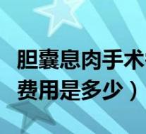 胆囊息肉手术需要多少费用（胆囊息肉的手术费用是多少）