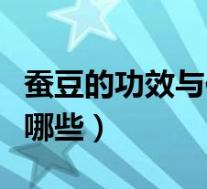 蚕豆的功效与作用减肥（蚕豆的功效与作用有哪些）
