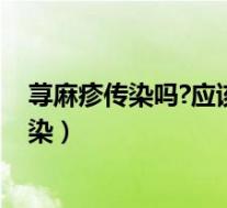 荨麻疹传染吗?应该怎样治(荨麻疹传染吗 荨麻疹是否会传染)