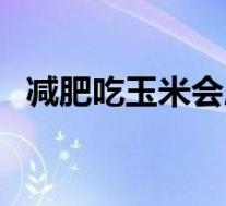 减肥吃玉米会胖么（减肥时吃玉米会胖吗）