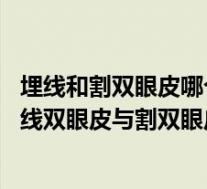 埋线和割双眼皮哪个效果好（埋线双眼皮与割双眼皮区别 埋线双眼皮与割双眼皮有什么不同）