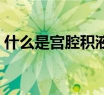 什么是宫腔积液盆腔积液（什么是宫腔积液）