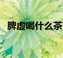 脾虚喝什么茶叶好（脾虚喝什么茶效果好）