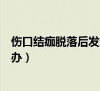 伤口结痂脱落后发红怎么办图片（伤口结痂脱落后发红怎么办）