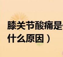 膝关节酸痛是什么原因年轻人（膝关节酸痛是什么原因）