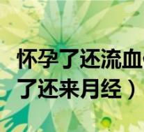 怀孕了还流血像大姨妈来了一样（为什么怀孕了还来月经）