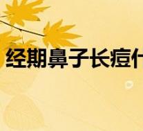 经期鼻子长痘什么原因（鼻子长痘什么原因）