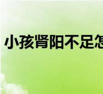 小孩肾阳不足怎么调理（肾阳不足怎么调理）