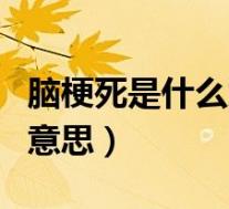 脑梗死是什么意思?能治愈吗?(脑梗死是什么意思)