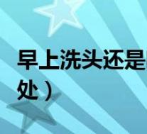 早上洗头还是晚上洗头好一点（早上洗头的好处）