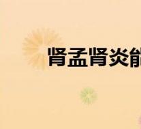 肾孟肾炎能治好吗(肾炎能治好吗)