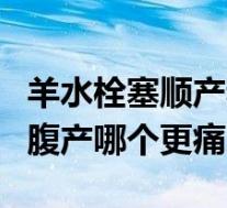 羊水栓塞顺产和剖腹产哪个几率大（顺产和剖腹产哪个更痛）