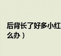 后背长了好多小红疙瘩怎么解决（后背长了好多小红疙瘩怎么办）