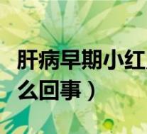 肝病早期小红点图片（身上起小红点很痒是怎么回事）