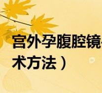 宫外孕腹腔镜手术方法图解（宫外孕腹腔镜手术方法）