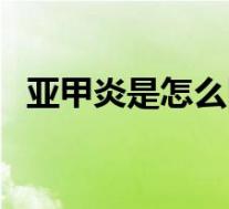 亚甲炎是怎么回事儿（亚甲炎是怎么回事）