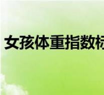 女孩体重指数标准范围（体重指数标准范围）